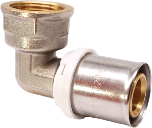 K-FLEX пресс-фитинг угол 90°с внутренней резьбой 16х1/2″ мм